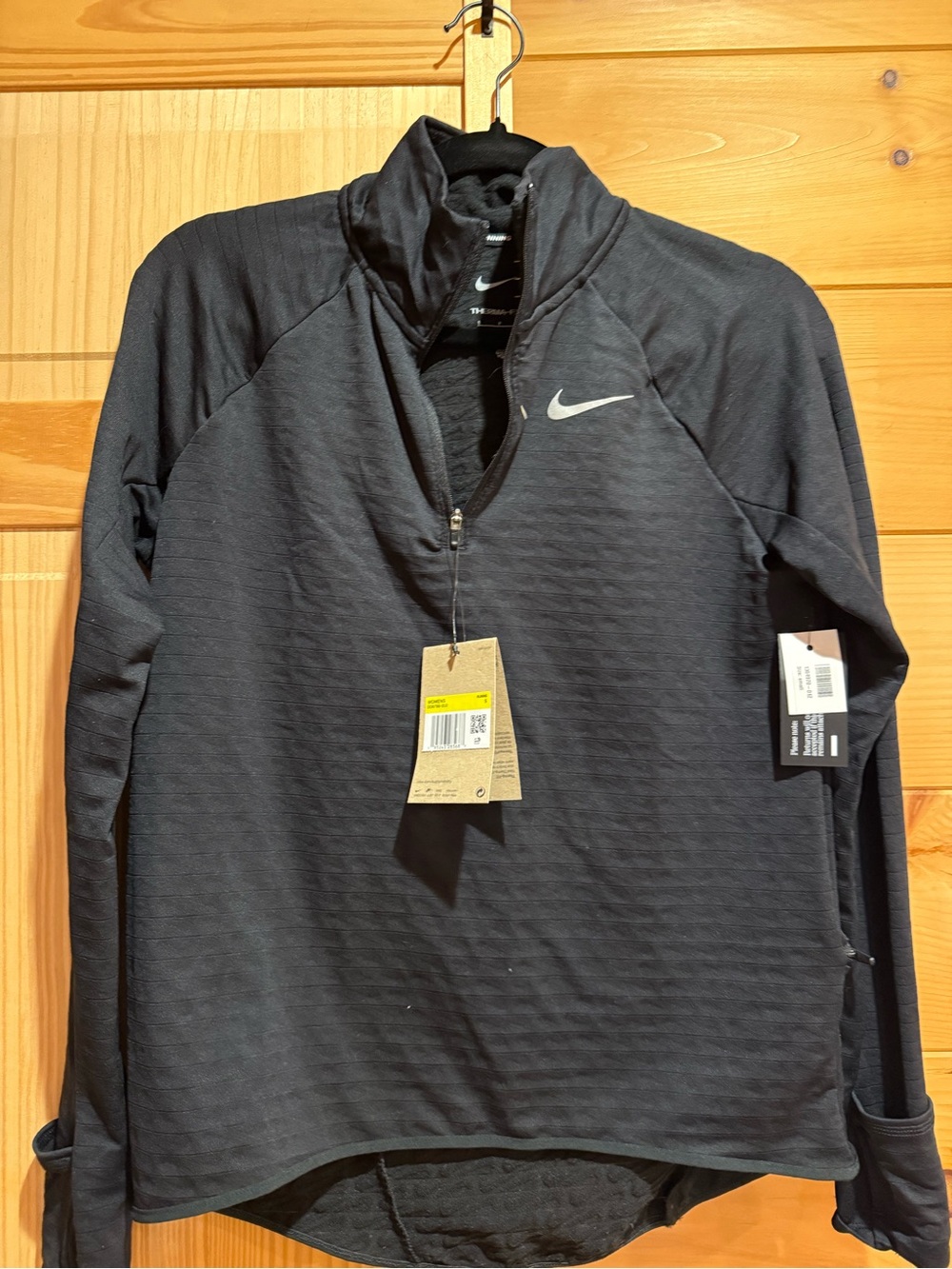 Nike  Black Quarter-Zip Performance Jacket